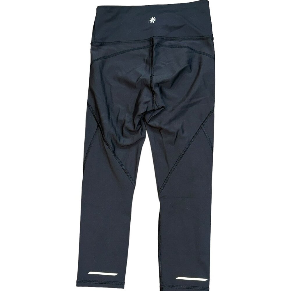 Athleta Stealth Capri Tight Leggings Black Workout Gym Yoga‎ Size XS S/348588-00 - Picture 2 of 7